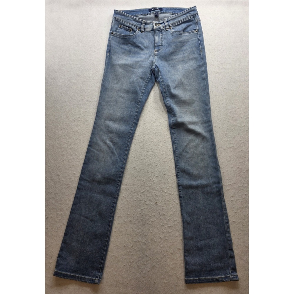 Chaps Ralph Lauren Denim Women's Madden Straight Blue Jeans Pants. Size 2 - Picture 2 of 9